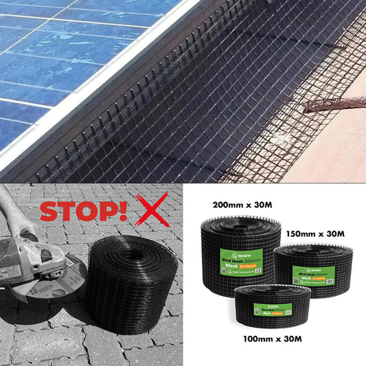 How do you protect your solar panels from Birds nesting? Use Renew Solar Bird Mesh