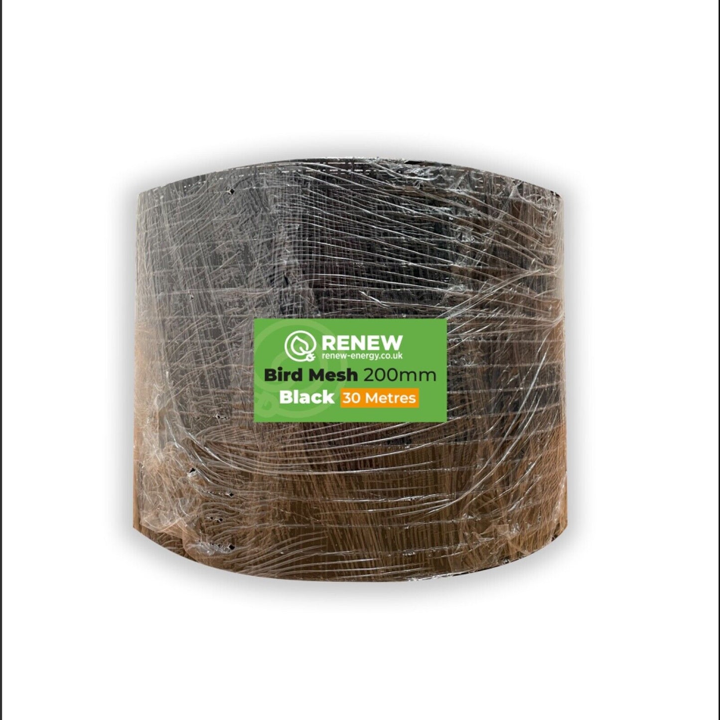 Solar Panel Bird Protection Mesh - 200mm x 30M (10 Rolls) Black