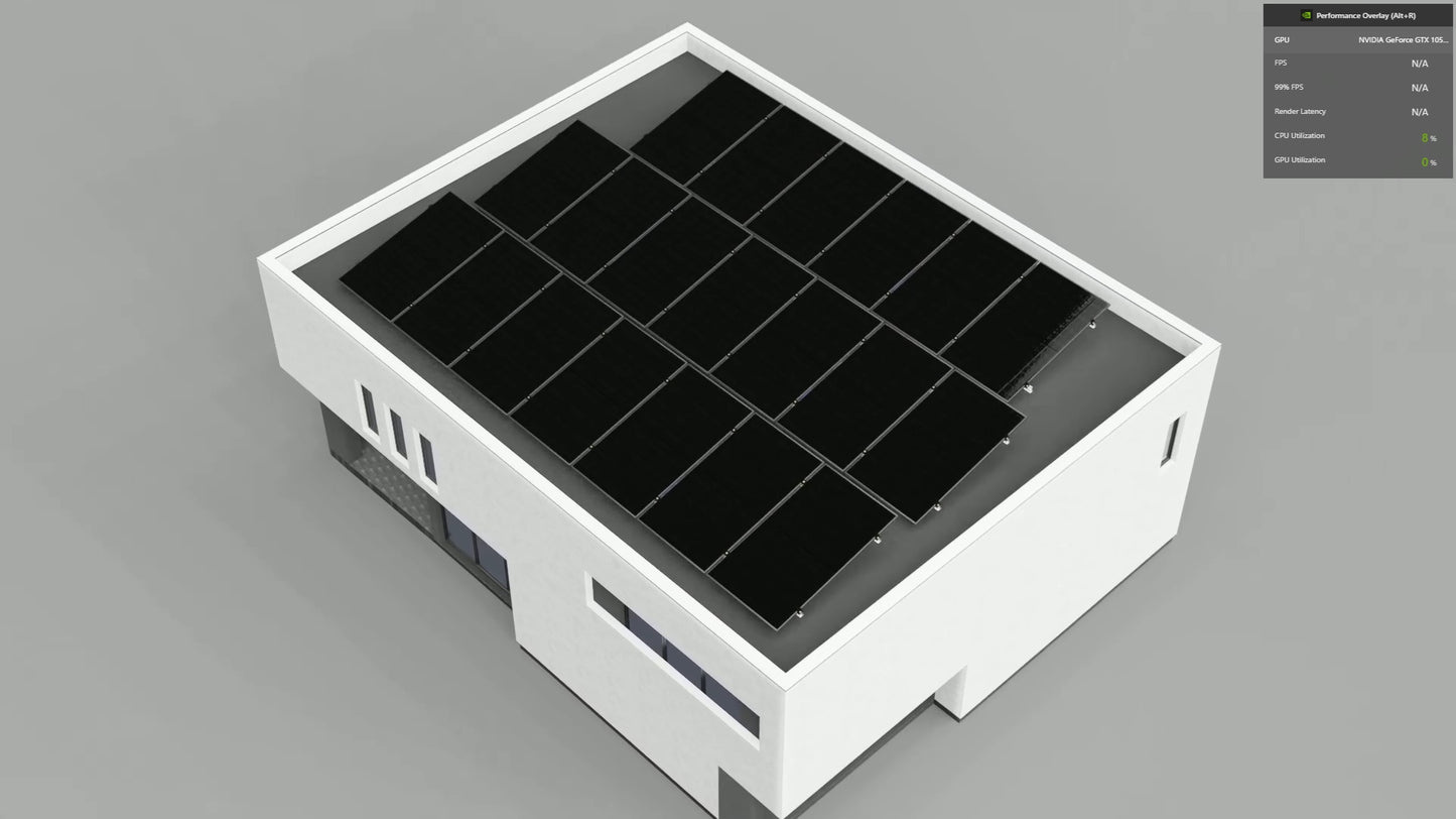 20 Panel in 3 Rows Solar Panel Mounting Kit (Flat Roof or Ground Mounting) Fast tubs