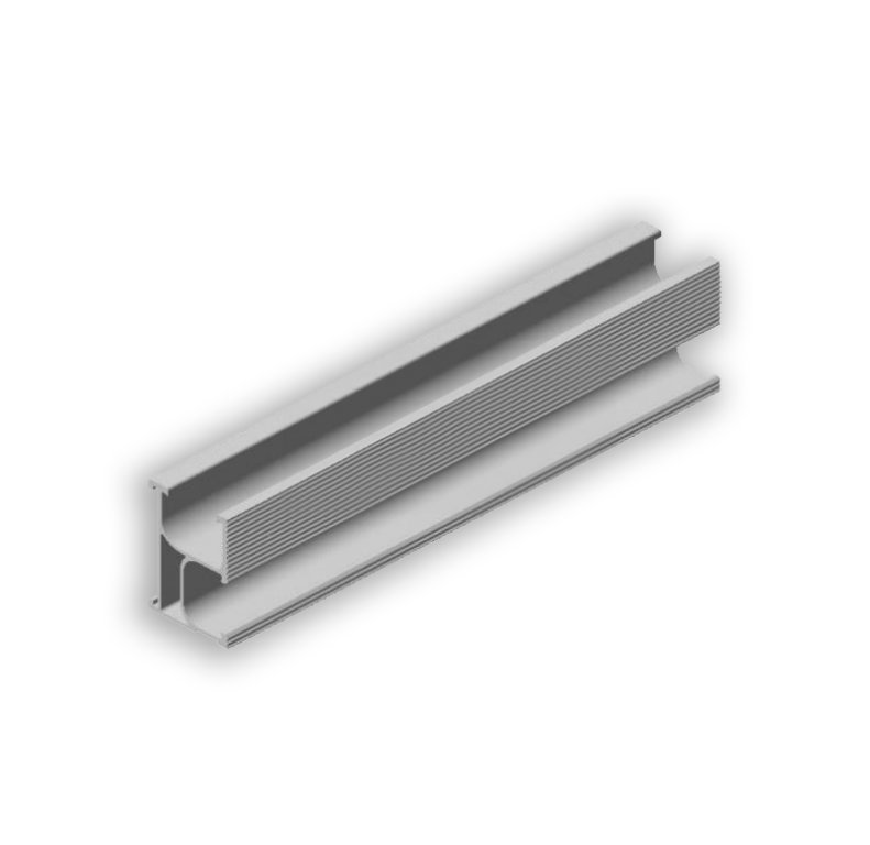 Fastensol 3.3M PV Solar Panel Mounting Rail - Silver x2