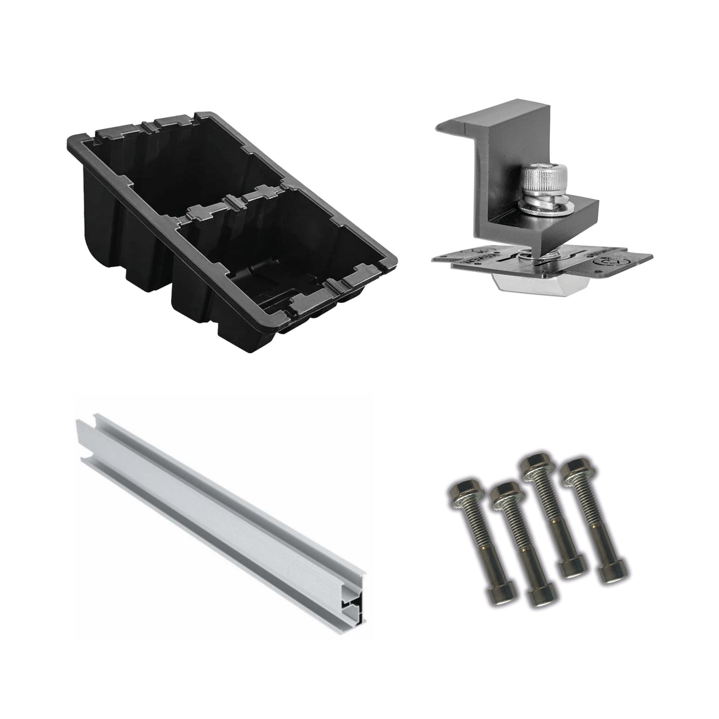 Single Panel Kit for Ground or Flat Roof Mounting (18° Pitch)