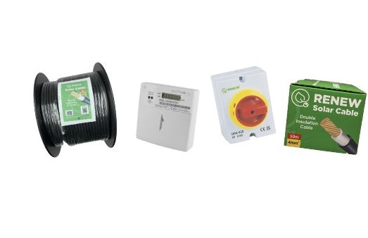 10 Panel in 2 Rows - Complete Solar installation Bundle/Kit for Concrete Roof Tiles