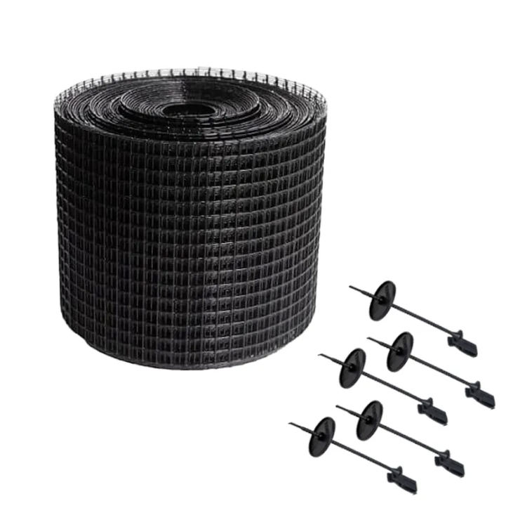 Solar Panel Bird Protection Mesh Kit - 100mm x 30M Black (1 Roll) and 50 x Nylon Clips