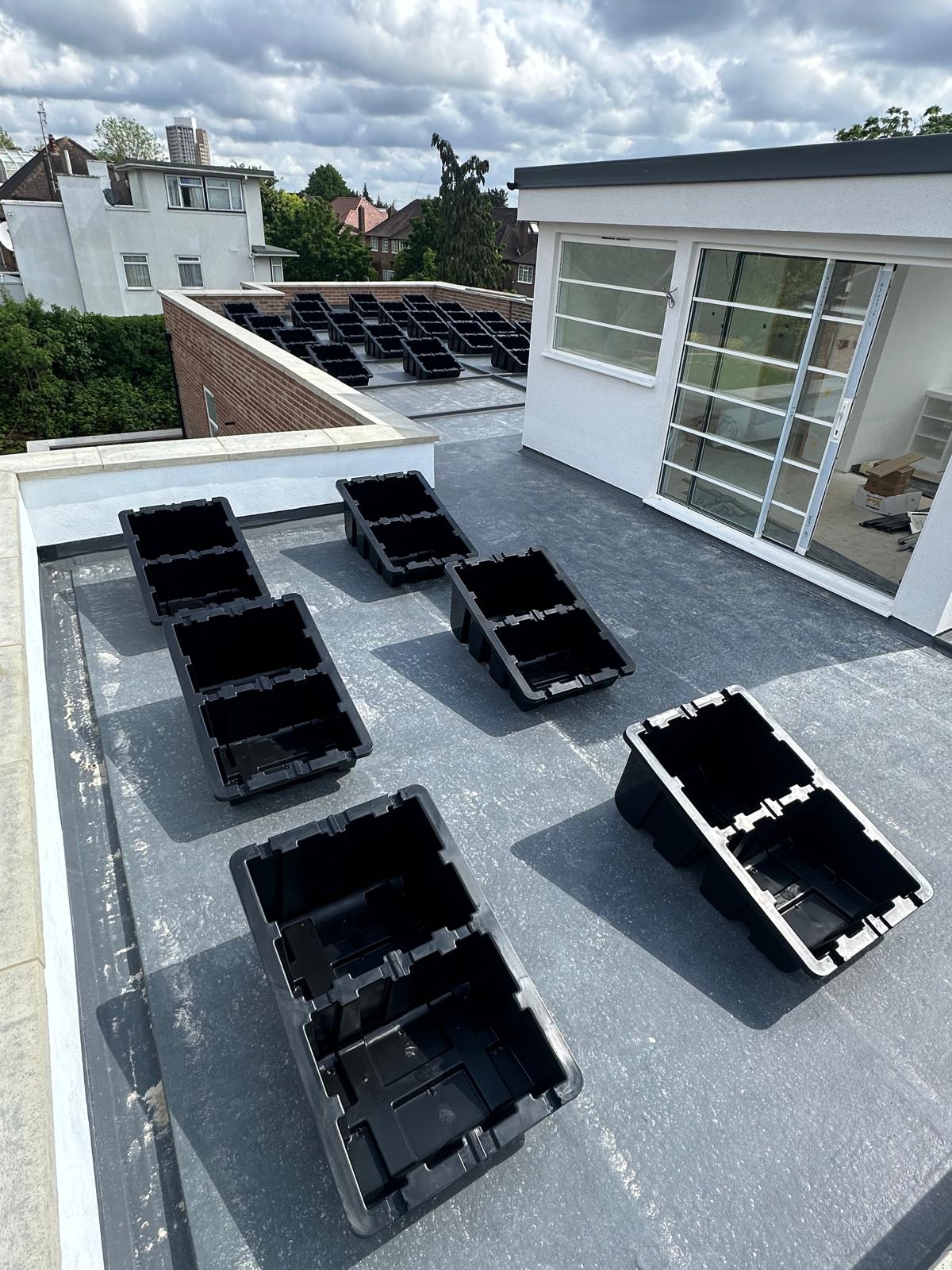 10 Panel in 2 Rows Solar Panel Mounting Kit - Portrait (Flat Roof or Ground Mounting)