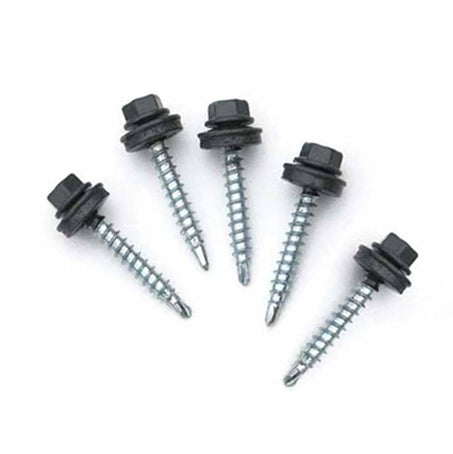 Stainless Steel Self-Drilling Hexagonal Head Sheet Metal Screws (Bag of 100 Pieces)