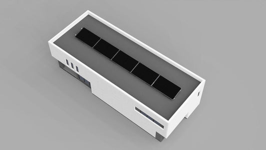 5 Panel Single Row Fast Mounting Kit for Landscape Flat Roof & Ground Installations