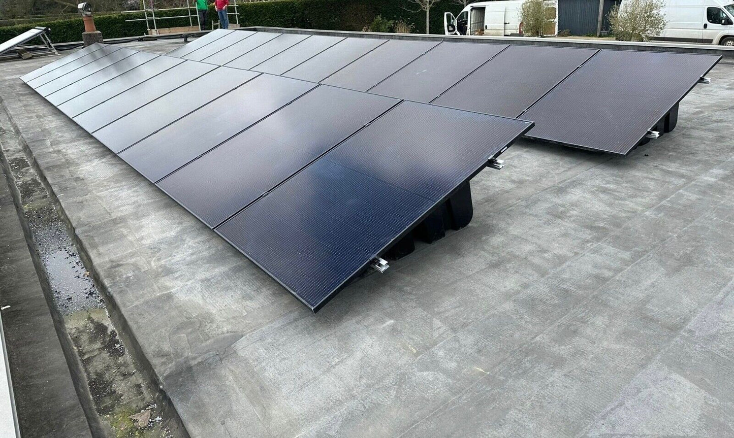 Fastensol Plastic Solar Ballast Mounting Tub 18° Tilt For Solar Panels (Flat Roof & Ground Mounting System)