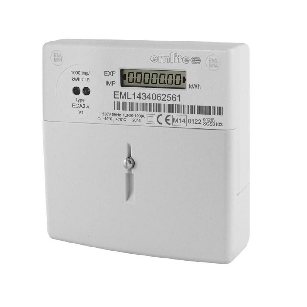 Solar Cable & Connectors Kit | Emlite ECA2 Single Phase Meter + 32 AMP AC Isolator Switch
