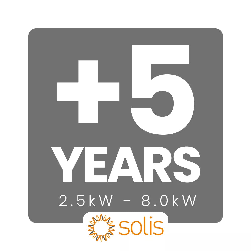 Solis 5yr Warranty Extension (Total 10yrs) (2.5 to 8.0kW)
