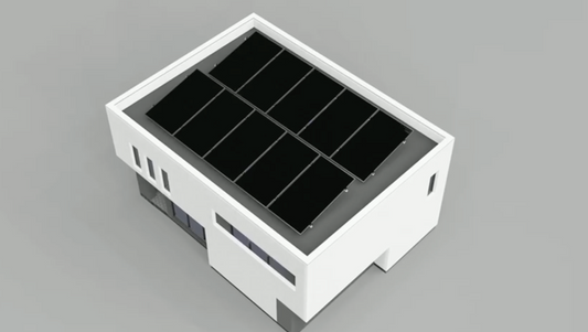 10 Panel in 2 Rows Solar Panel Mounting Kit (Flat Roof or Ground Mounting)