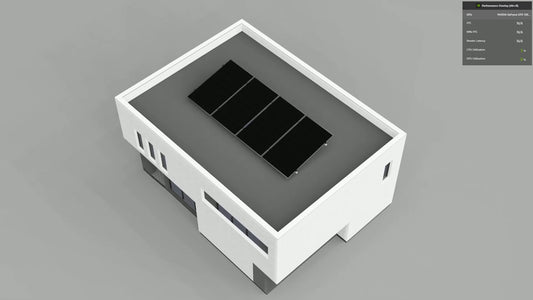 4 panel Mounting Kit (Flat or Ground Mounting) Portrait one row