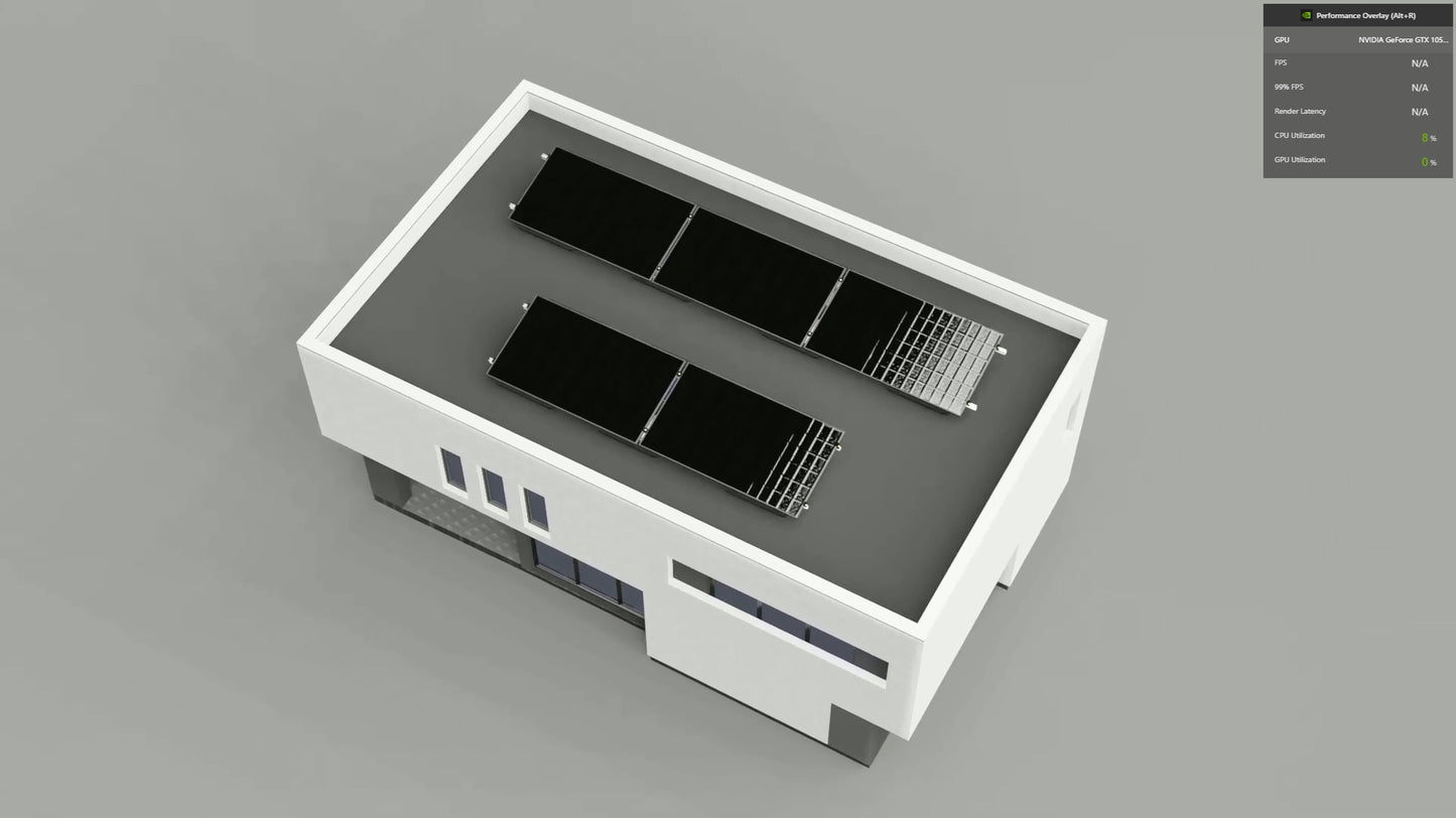 5 Panel in 2 Rows Solar Panel Mounting Kit (Flat Roof or Ground Mounting)