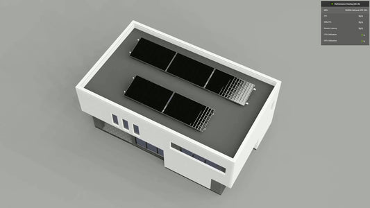 5 Panel in 2 Rows Solar Panel Mounting Kit (Flat Roof or Ground Mounting)