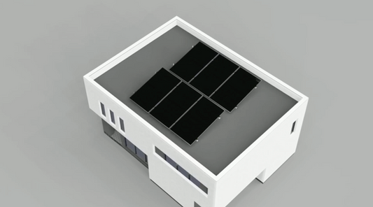 6 Panel in 2 Rows Solar Panel Mounting Kit (Flat Roof or Ground Mounting)