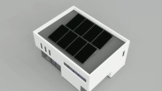 8 Panels in 2 Rows Solar Panel Mounting Kit (Flat Roof or Ground Mounting)