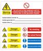Battery Hazard Warning Label