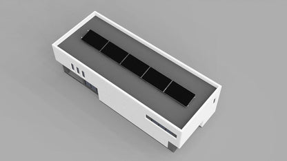 5 Panel Single Row Fast Mounting Kit for Landscape Flat Roof & Ground Installations