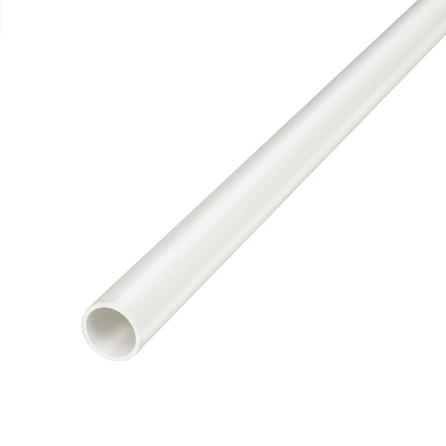 Renew white PVC conduit pipe surface cable management