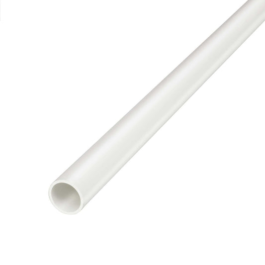 Renew white PVC conduit pipe surface cable management