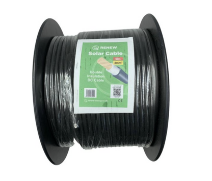 Solar Panel Cable (PV DC, 4mm, 50m, Double Insulation Cable)